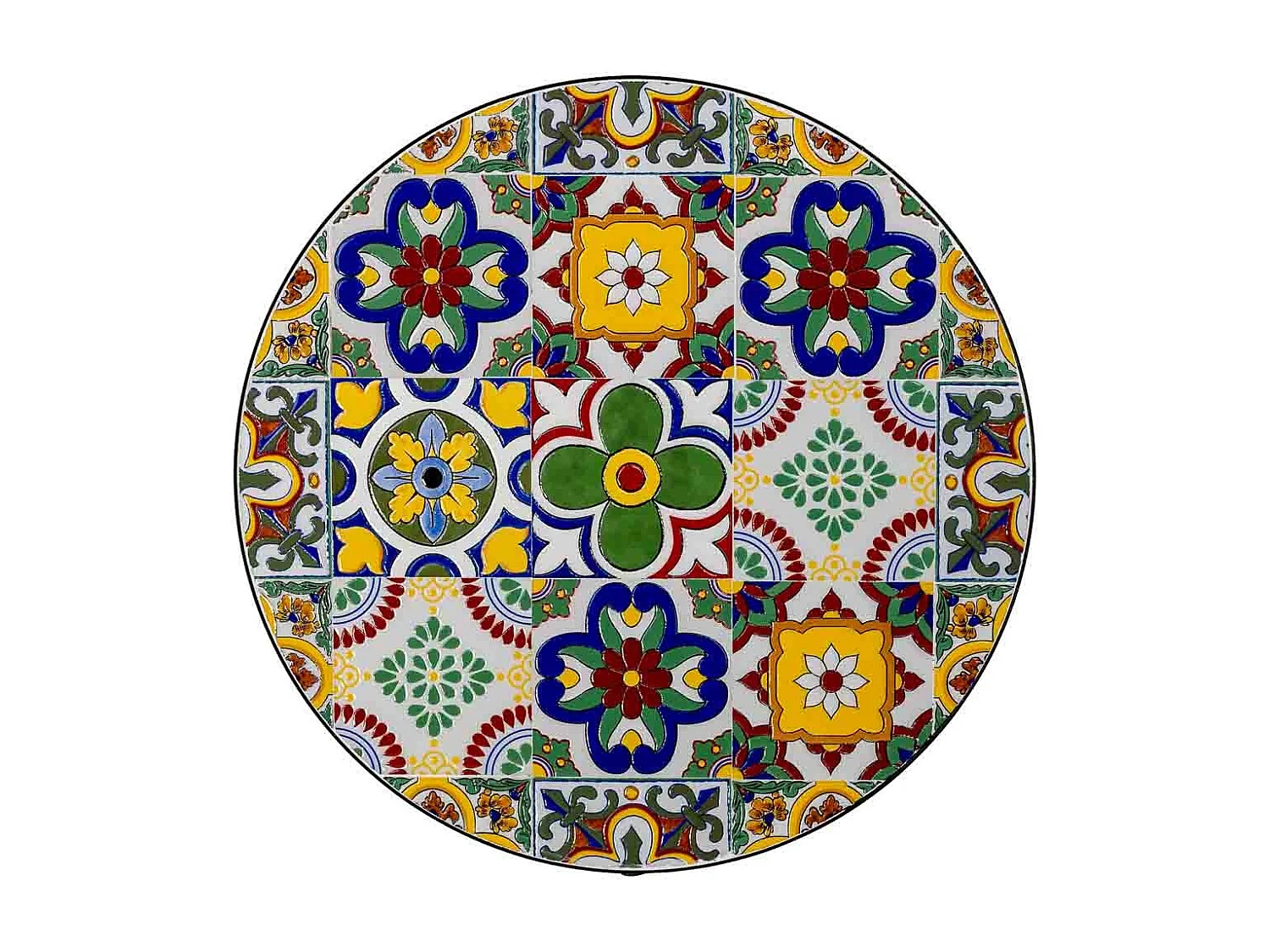 Table et 2 chaises, métal multicolore, 60 x 60 x 75 cm, 38 x 46 x 90 cm