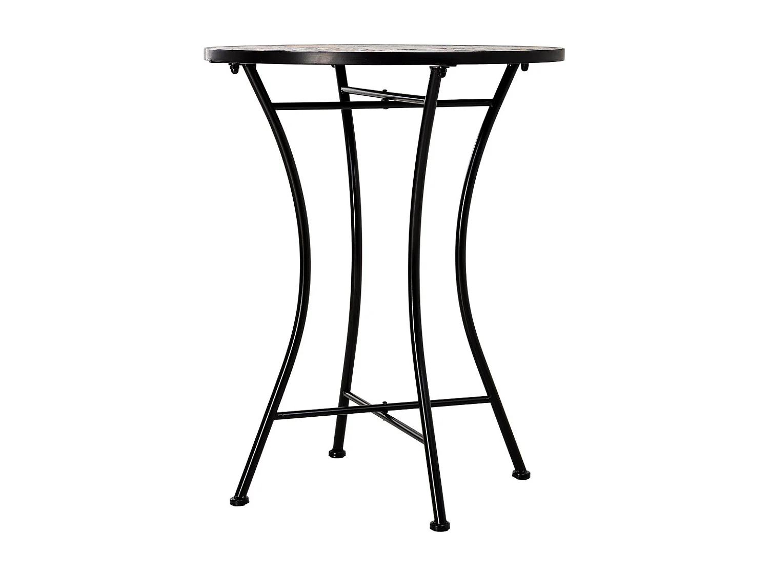 Tisch und 2 Stühle, Gelb Metall, 60 x 60 x 75 cm (H), 38 x 46 x 90 cm