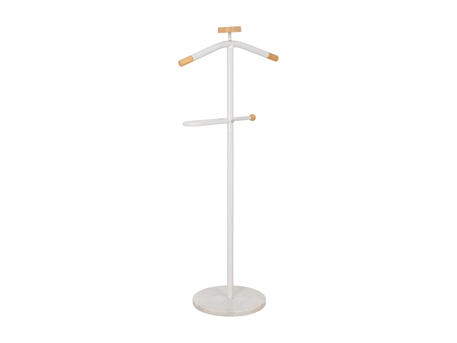 Valet de chambre en métal et bois, hauteur 120 cm