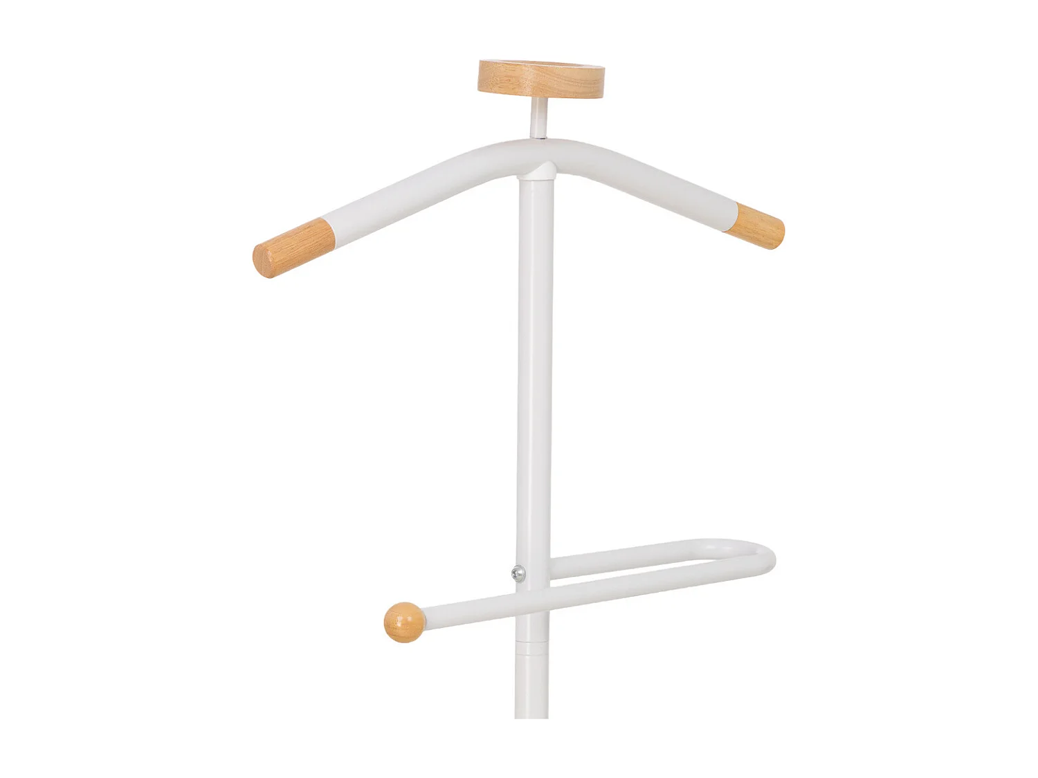 Valet de chambre en métal et bois, hauteur 120 cm