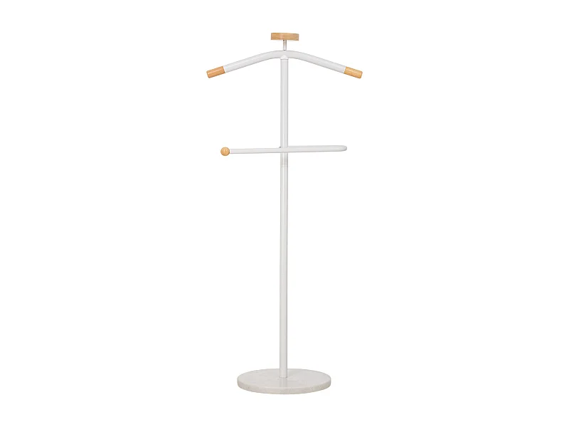 Valet de chambre en métal et bois, hauteur 120 cm