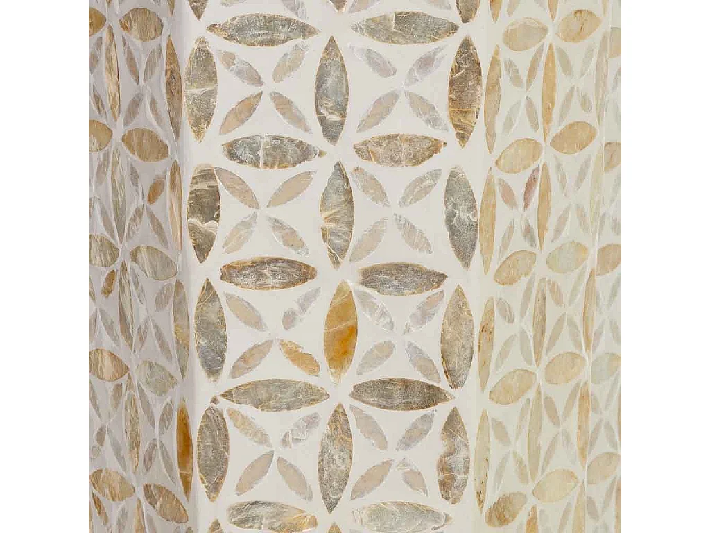 Porte-parapluie hexagonal en bois et nacre 24 x 24 x 58 cm (hauteur)