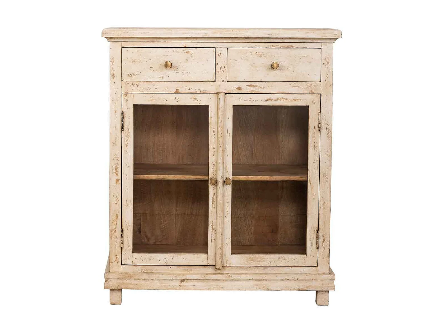 Commode en bois beige faite à la main 85 x 40 x 100 cm (hauteur)