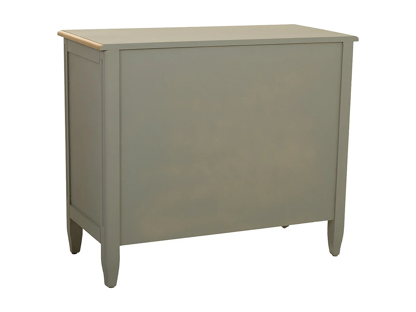 Commode en bois à 3 tiroirs verts, 90 x 42 x 76h cm