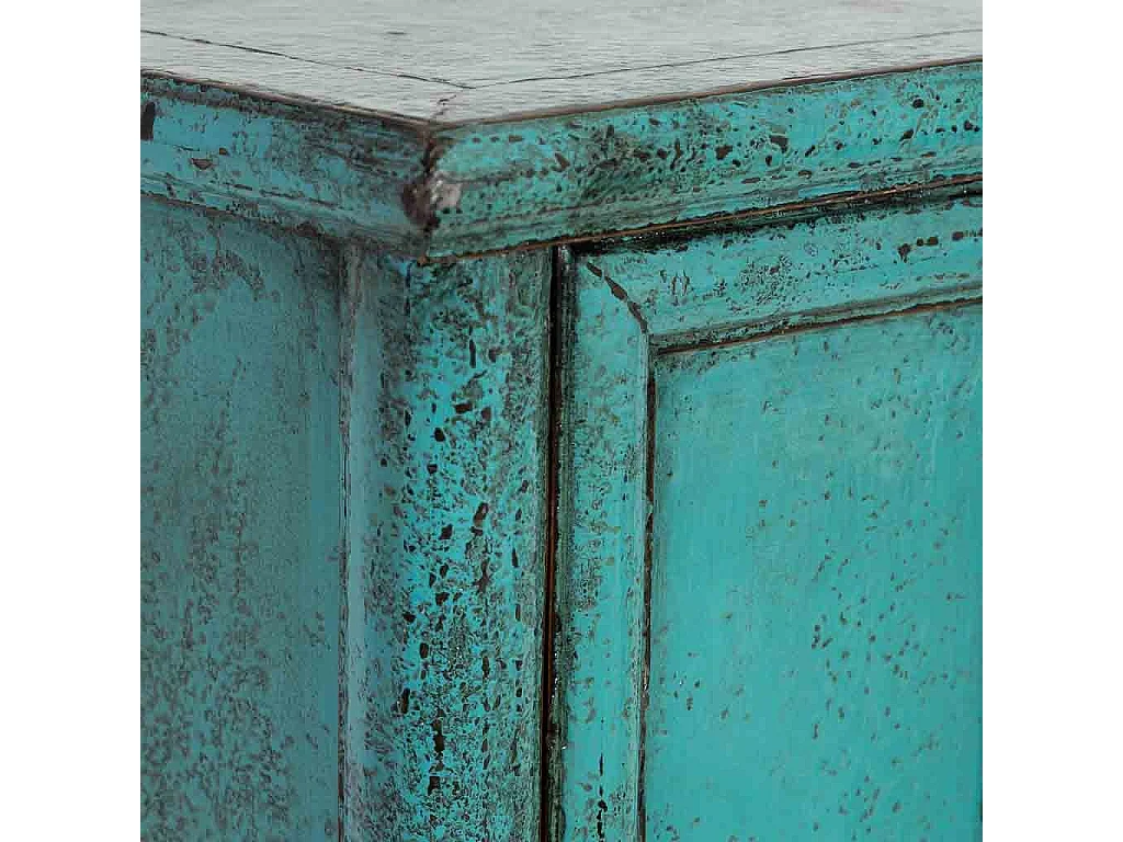 Armoire en bois bleu 60 x 35 x 140 cm (h)