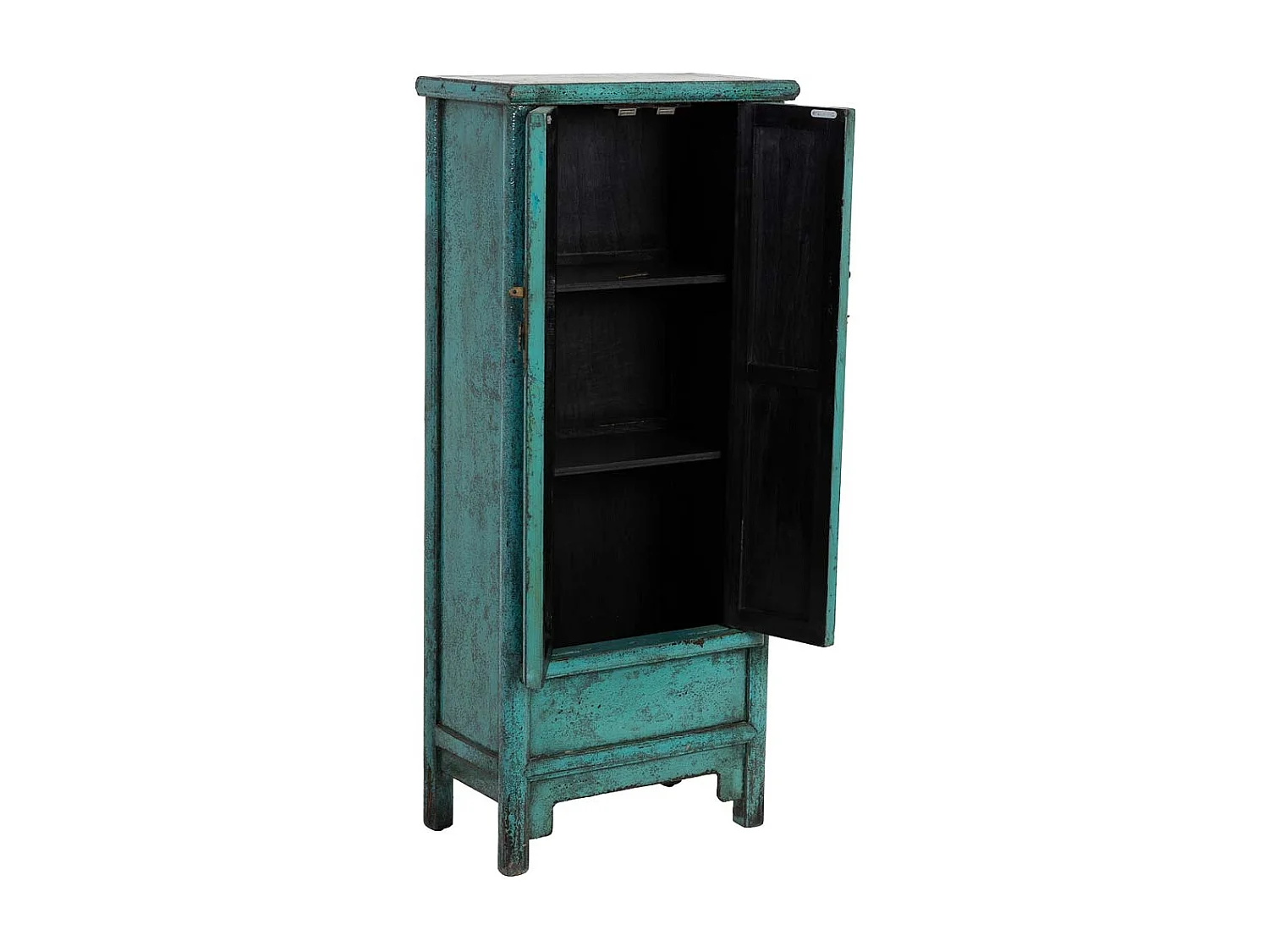 Armario de madera azul 60x35x140h cm