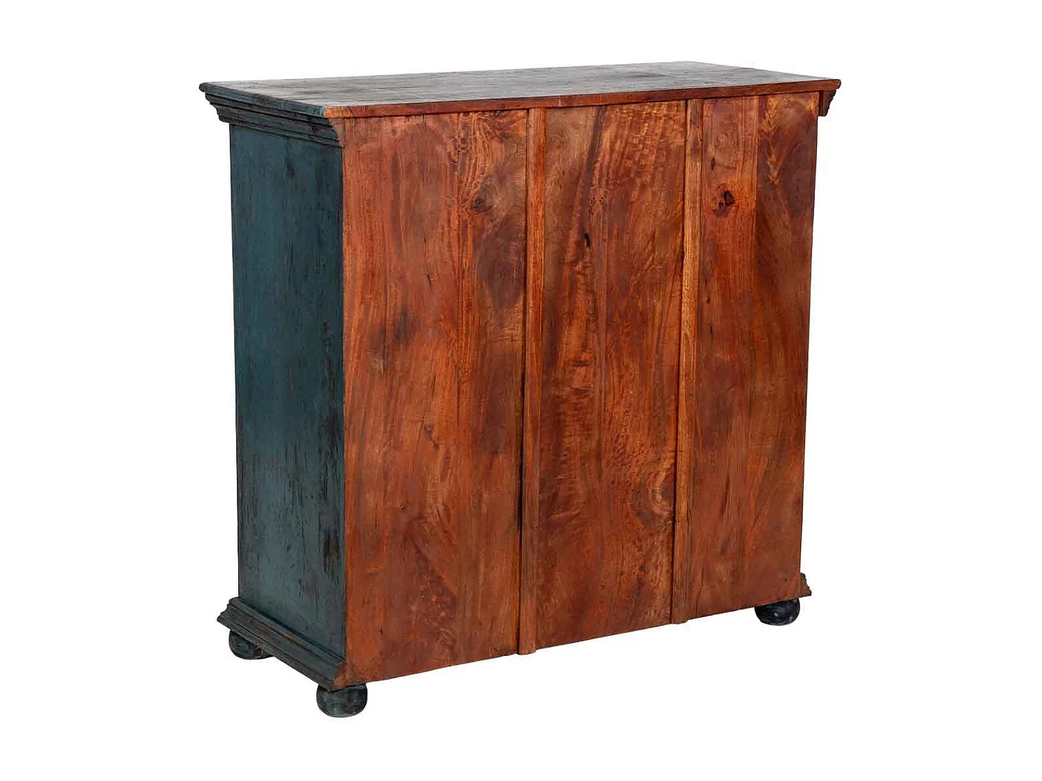Commode artisanale en bois bleu 100 x 43 x 95 cm (h)