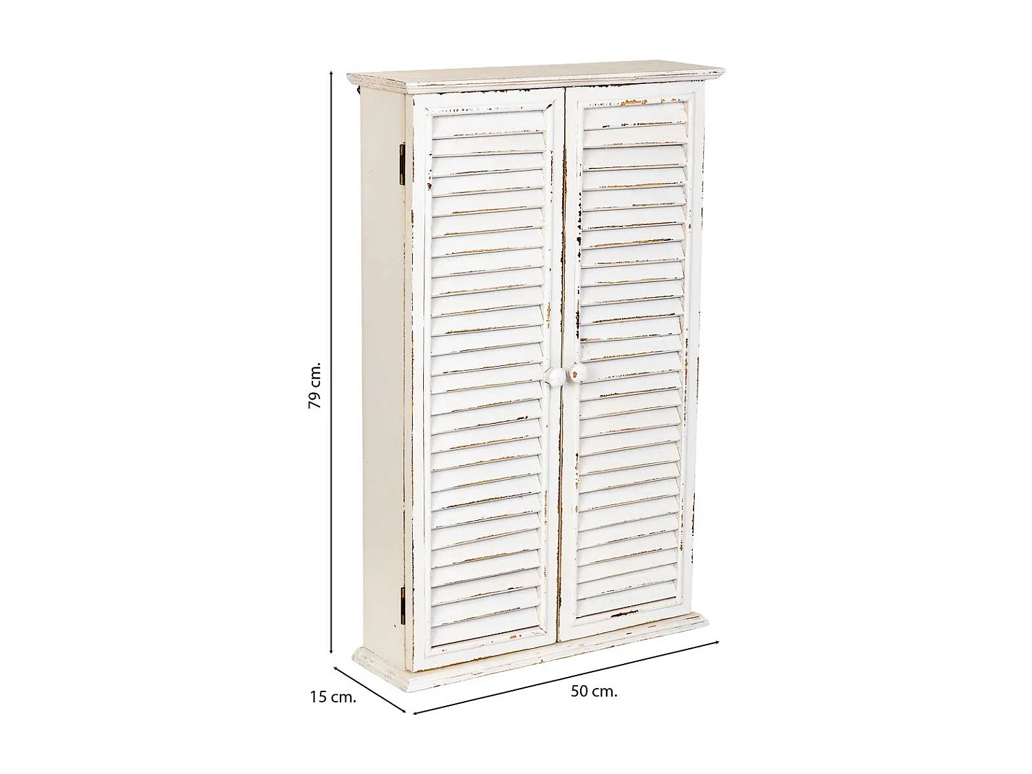 Armadio in legno beige a 2 ante 50x15x79h cm