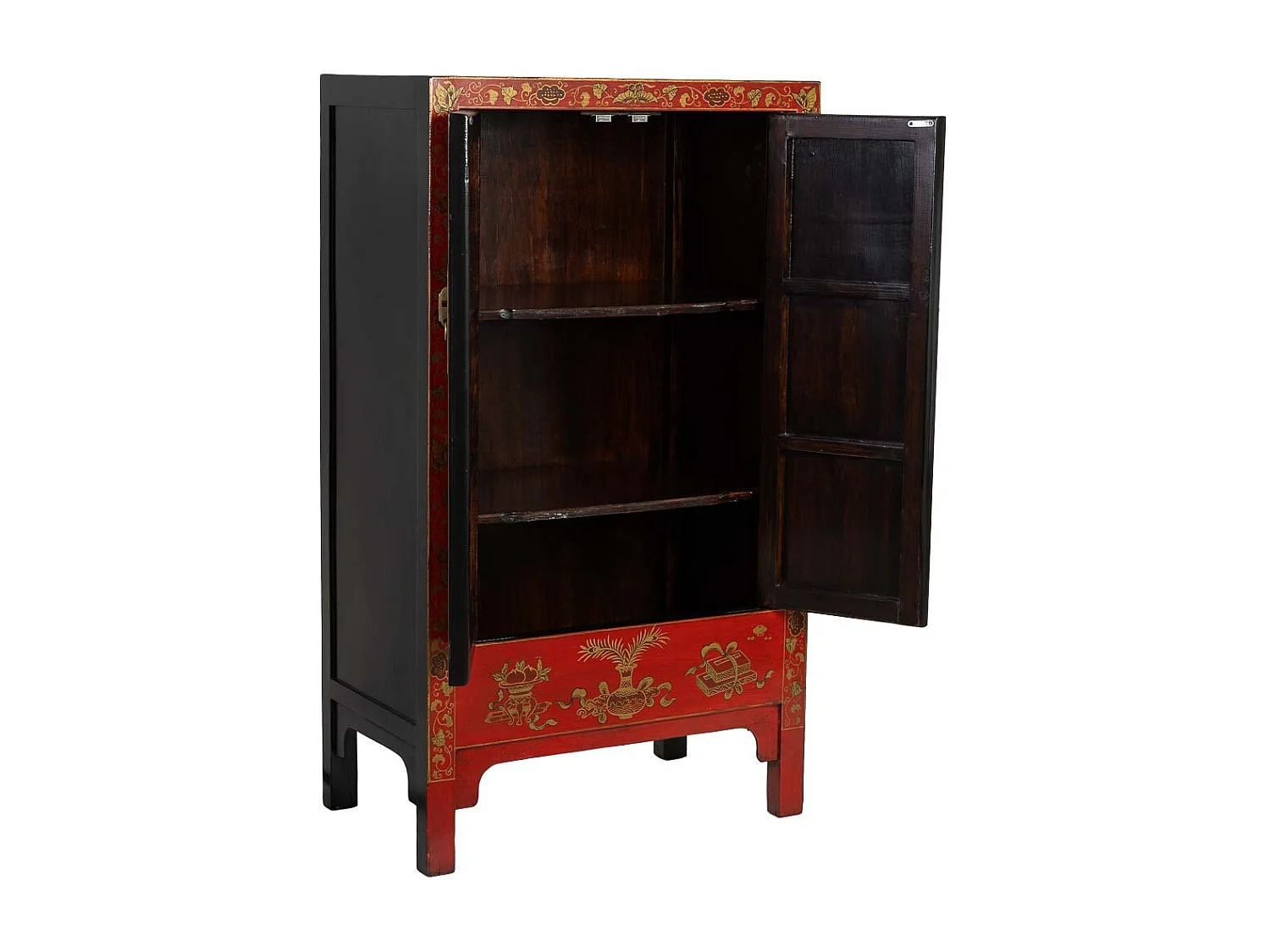 Armoire en bois rouge 86 x 50 x 150 cm (hauteur)