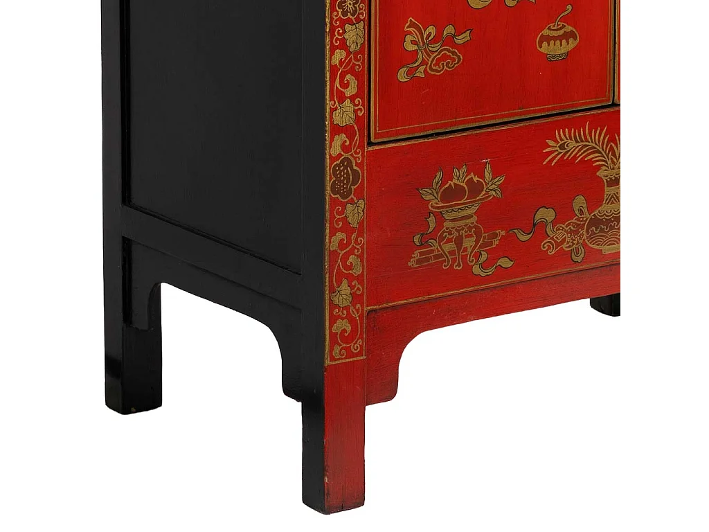 Armoire en bois rouge 86 x 50 x 150 cm (hauteur)