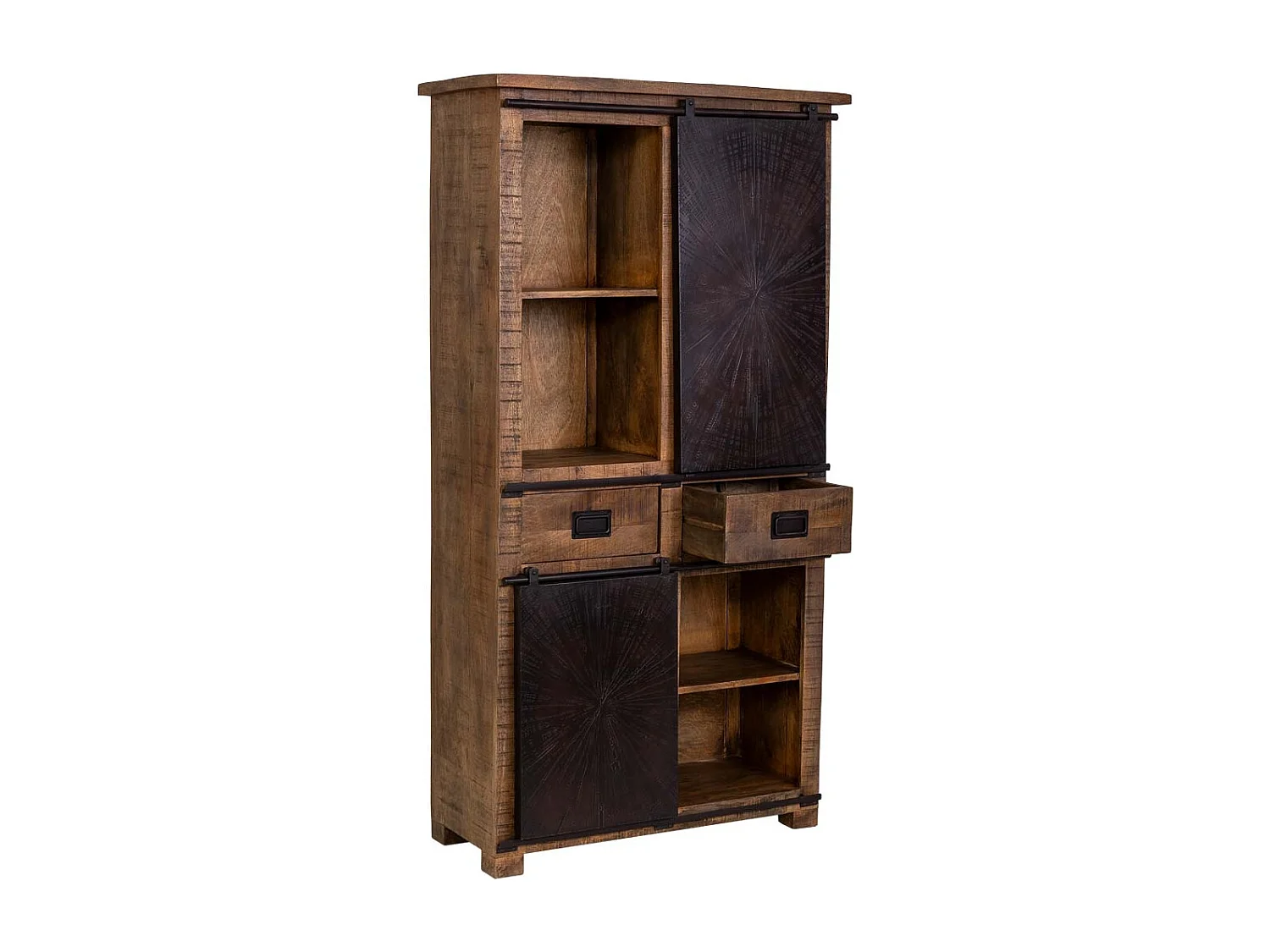 Armoire en bois marron, 100 x 42 x 190 cm (h)
