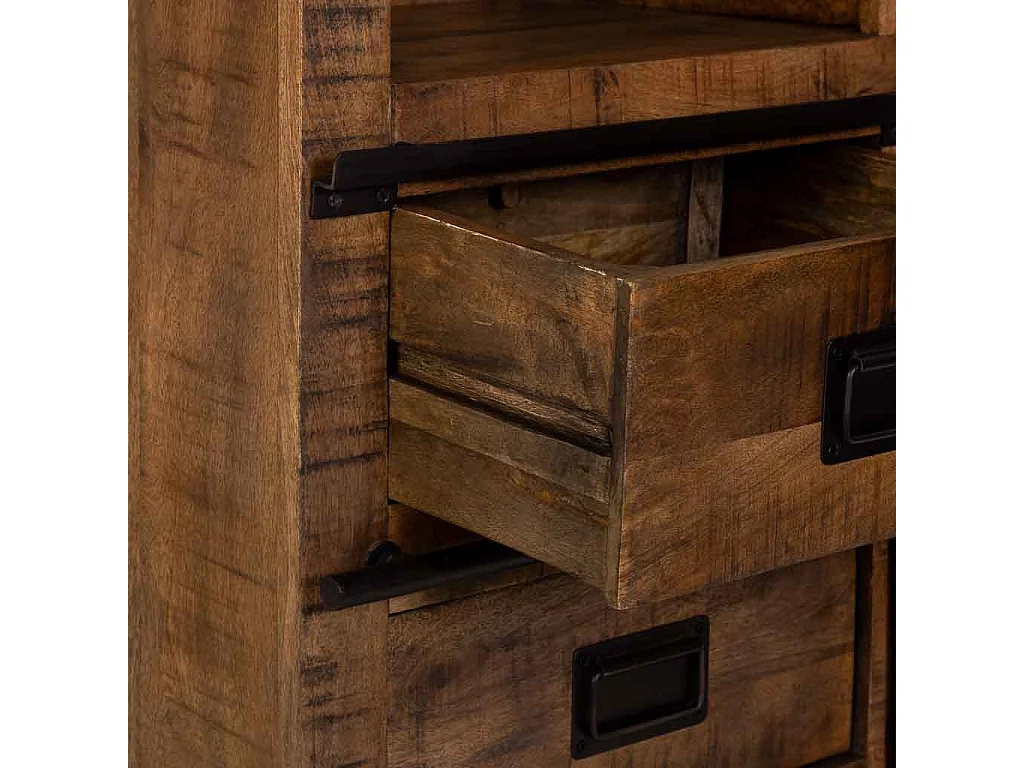 Armoire en bois marron, 100 x 42 x 190 cm (h)