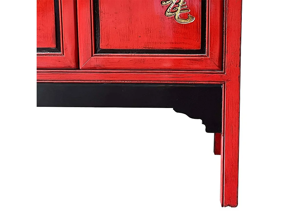 Armoire en bois rouge, 100x40x150 cm