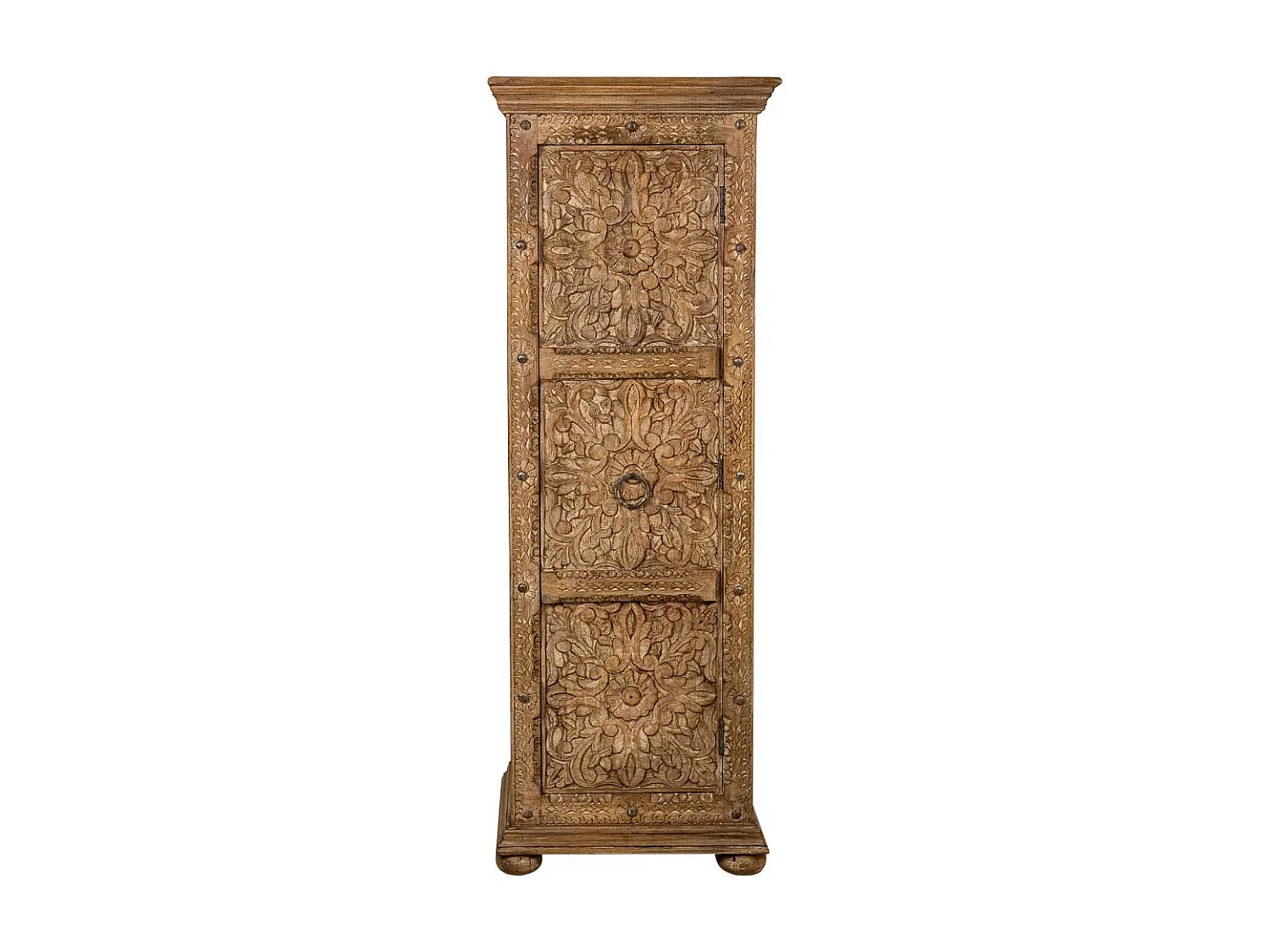 Armoire en bois marron faite main 53x40x149h cm