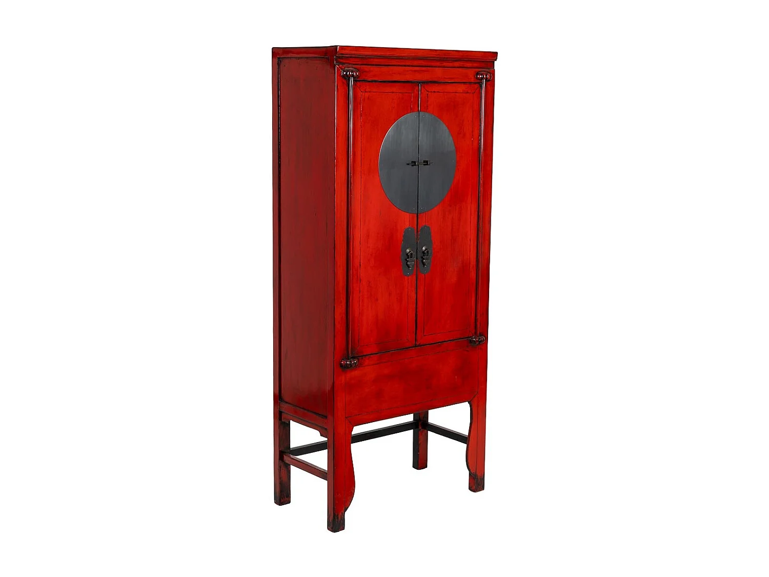 Armoire en bois rouge 84 x 50 x 194 cm (hauteur)
