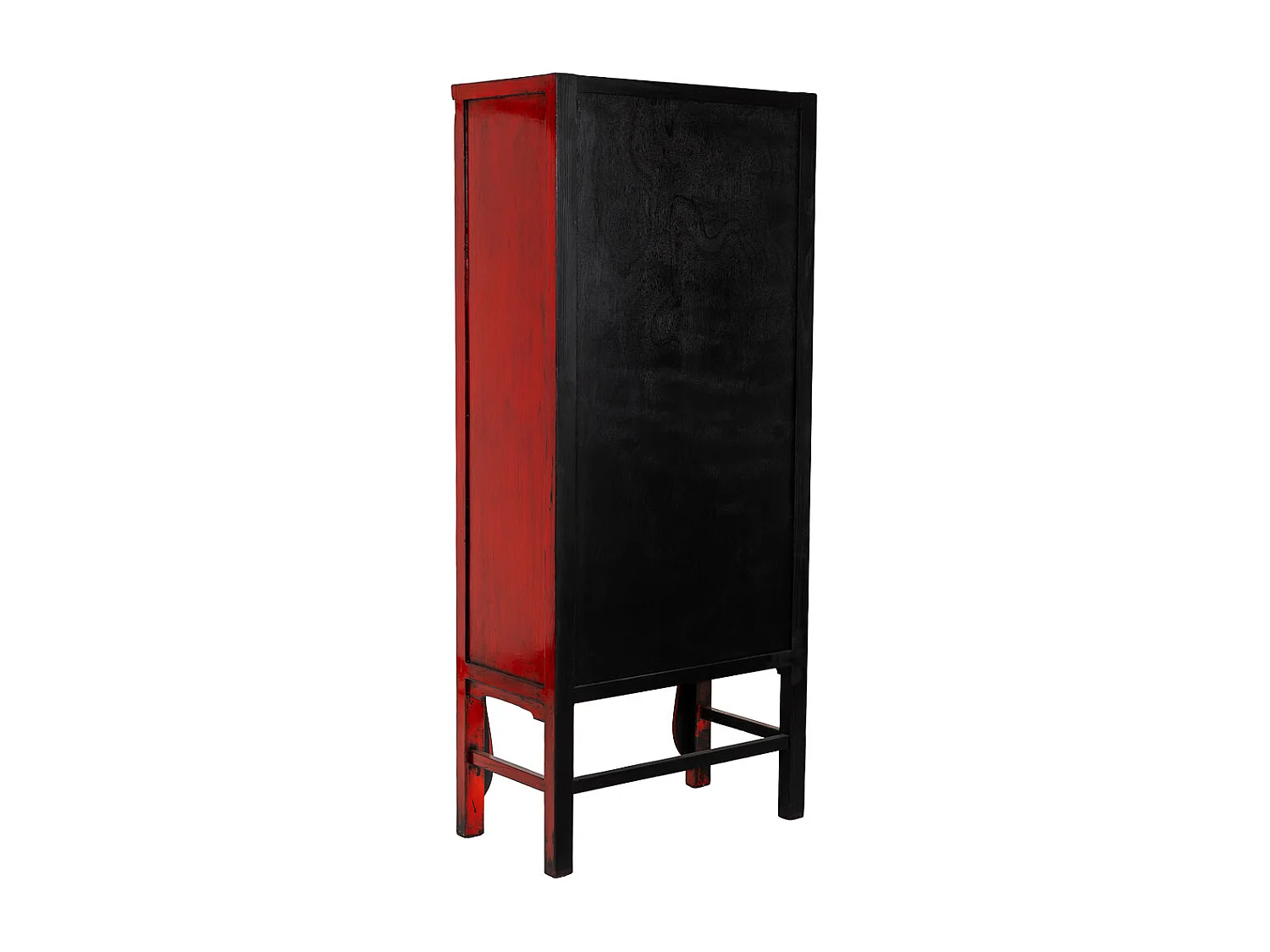 Armoire en bois rouge 84 x 50 x 194 cm (hauteur)