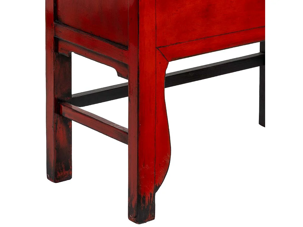 Armoire en bois rouge 84 x 50 x 194 cm (hauteur)
