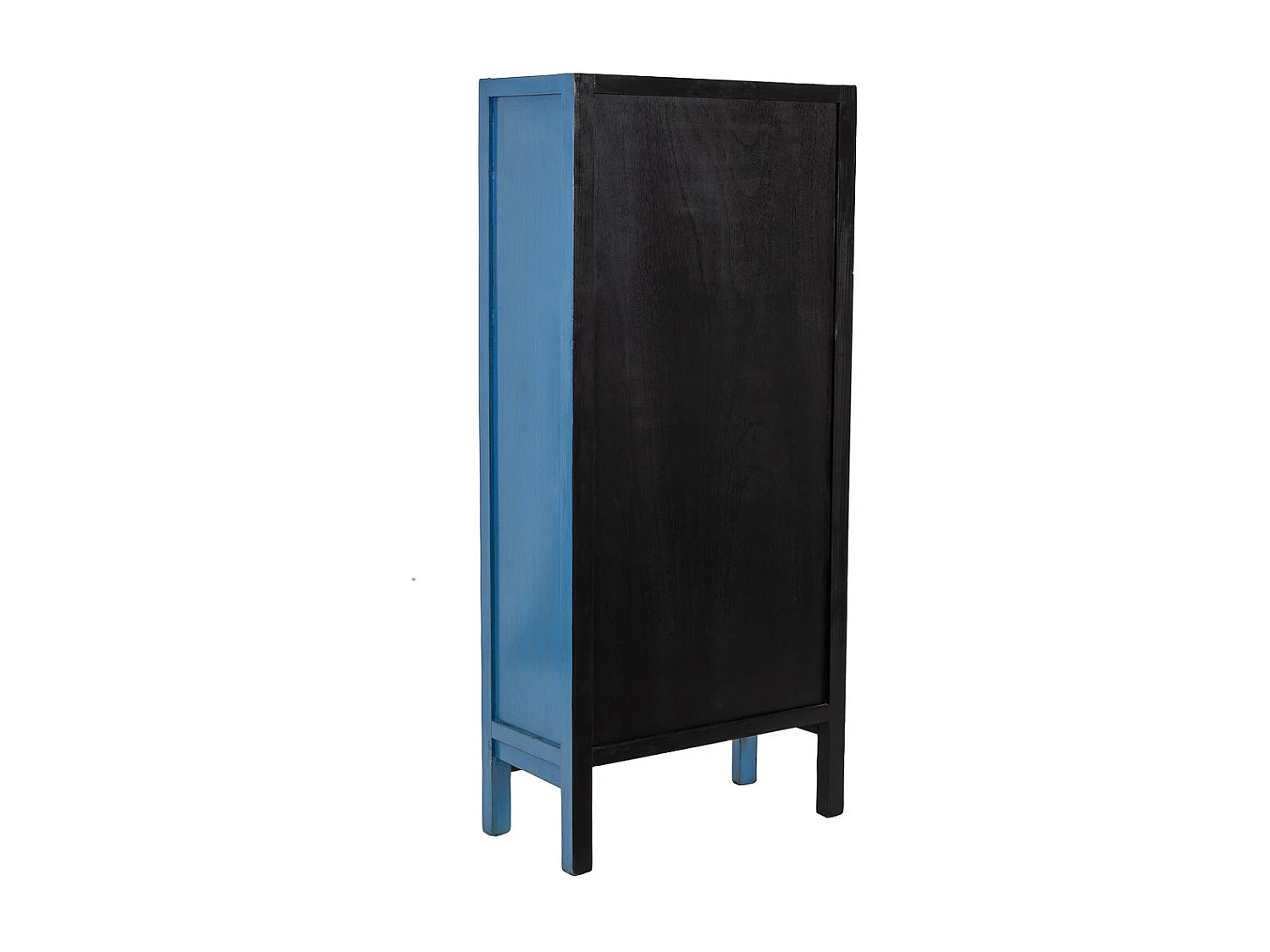 Holzschrank 80x38,5x174,5 blau