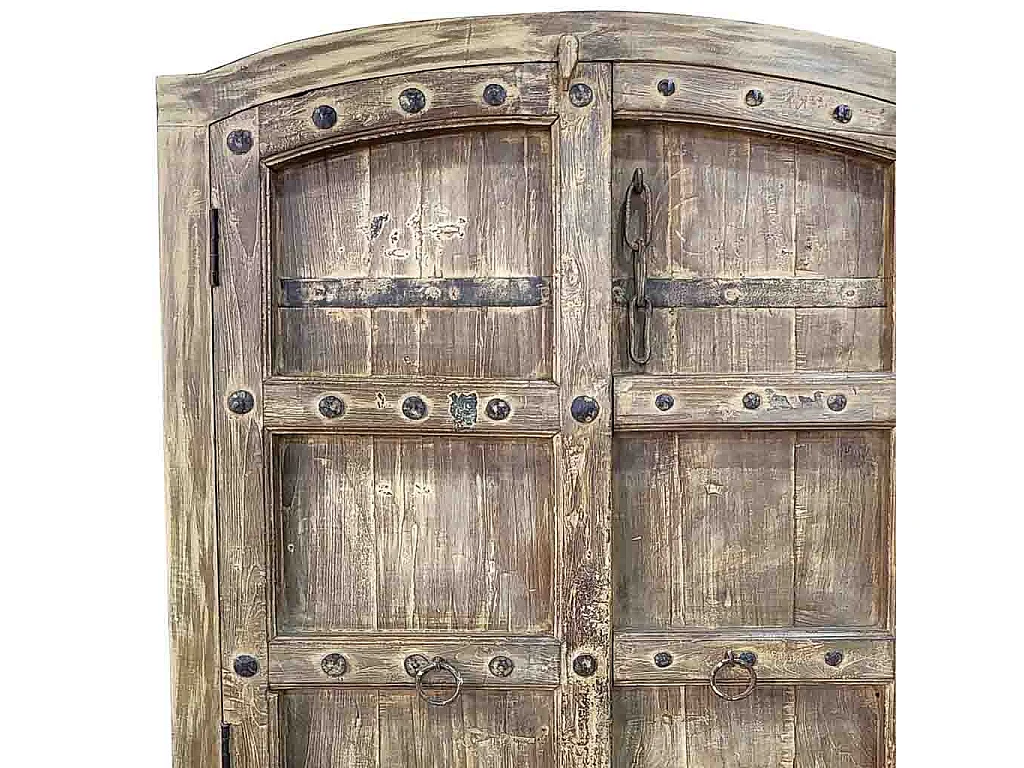 Armoire en bois faite à la main 90-100 x 37 x 170-195 cm (hauteur)