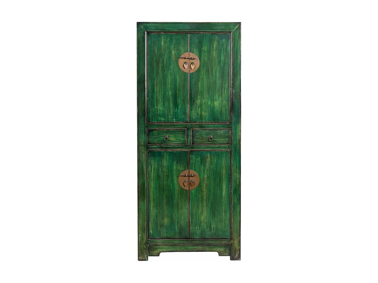 Armario de madera verde 80x48x184h cm