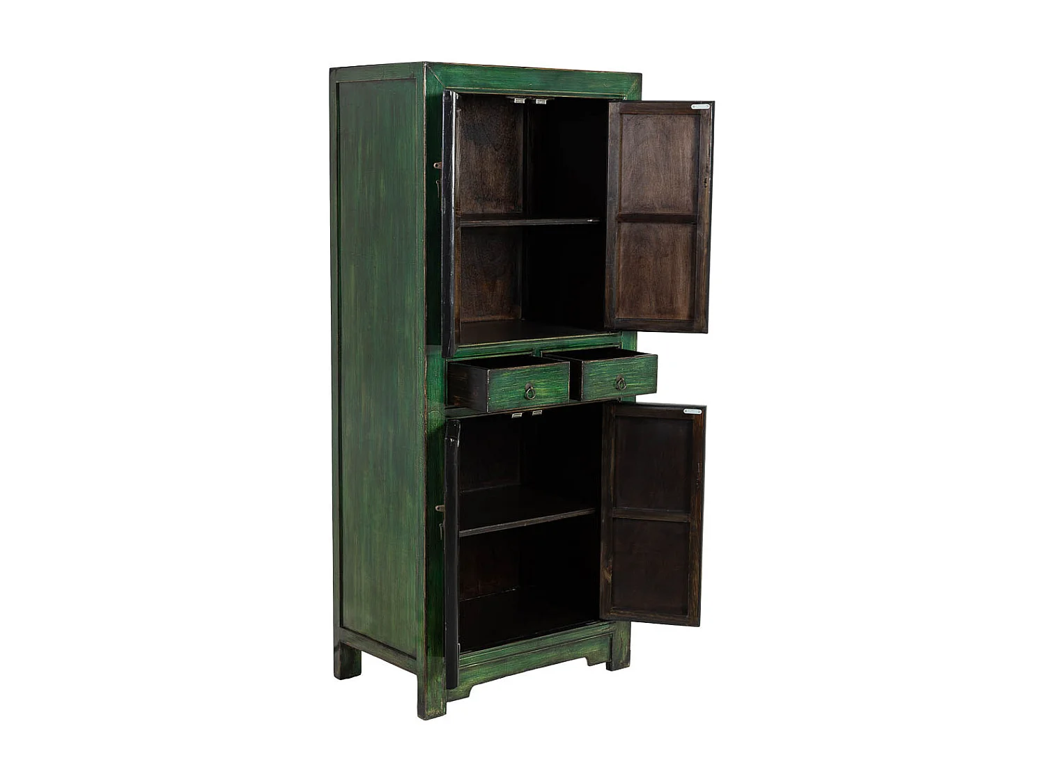 Armario de madera verde 80x48x184h cm