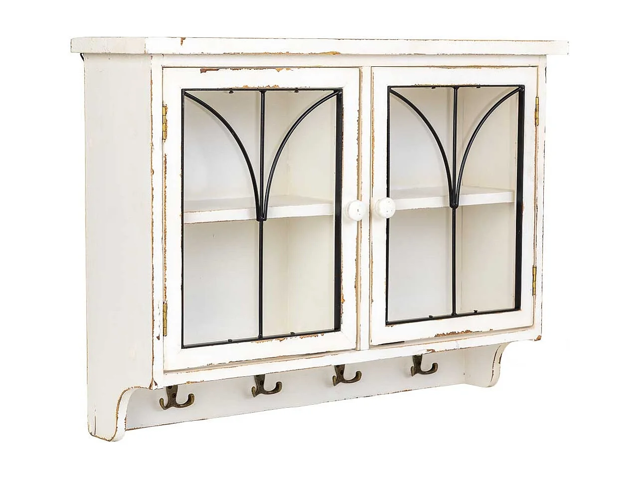 Scaffale in legno beige 69x18x50,5h cm