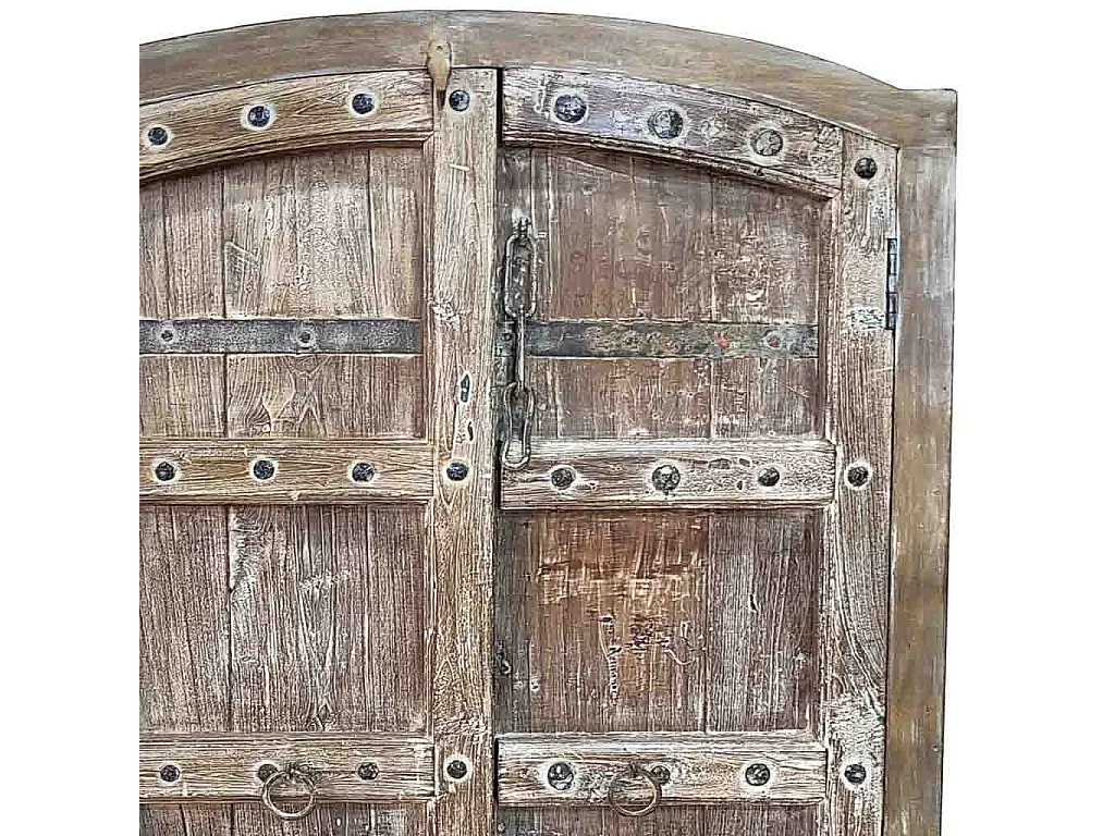 Armoire en bois faite à la main 90-100 x 37 x 170-195 cm (hauteur)