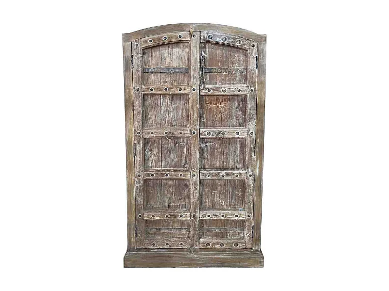 Armoire en bois faite à la main 90-100 x 37 x 170-195 cm (hauteur)