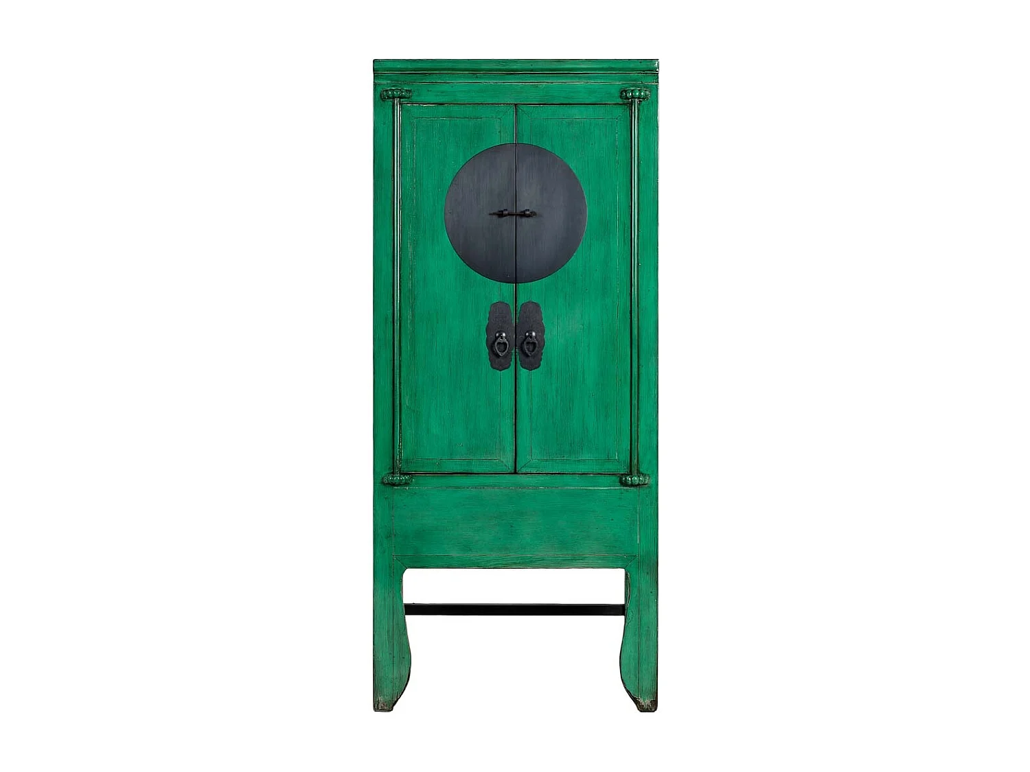 Armario de madera verde 84x50x194h cm