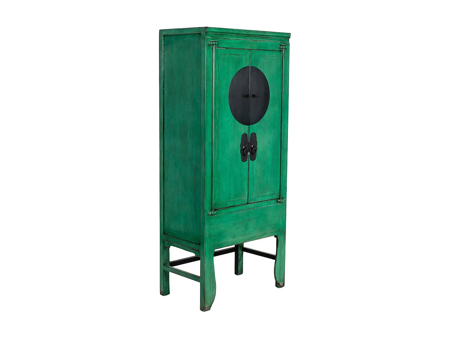 Armario de madera verde 84x50x194h cm