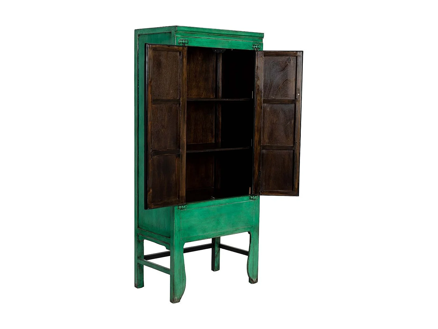 Armario de madera verde 84x50x194h cm