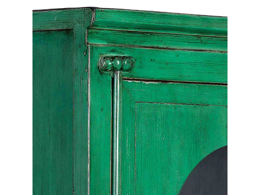 Armario de madera verde 84x50x194h cm