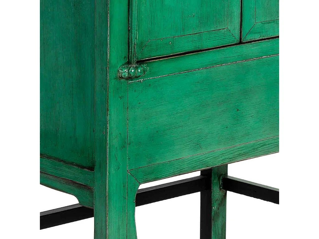 Armario de madera verde 84x50x194h cm
