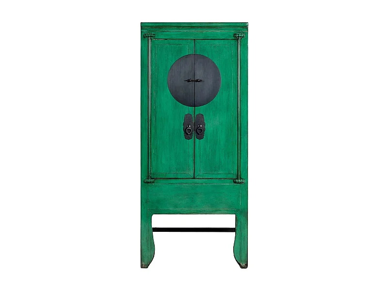 Armoire en bois bleu 84 x 50 x 194 cm (hauteur)