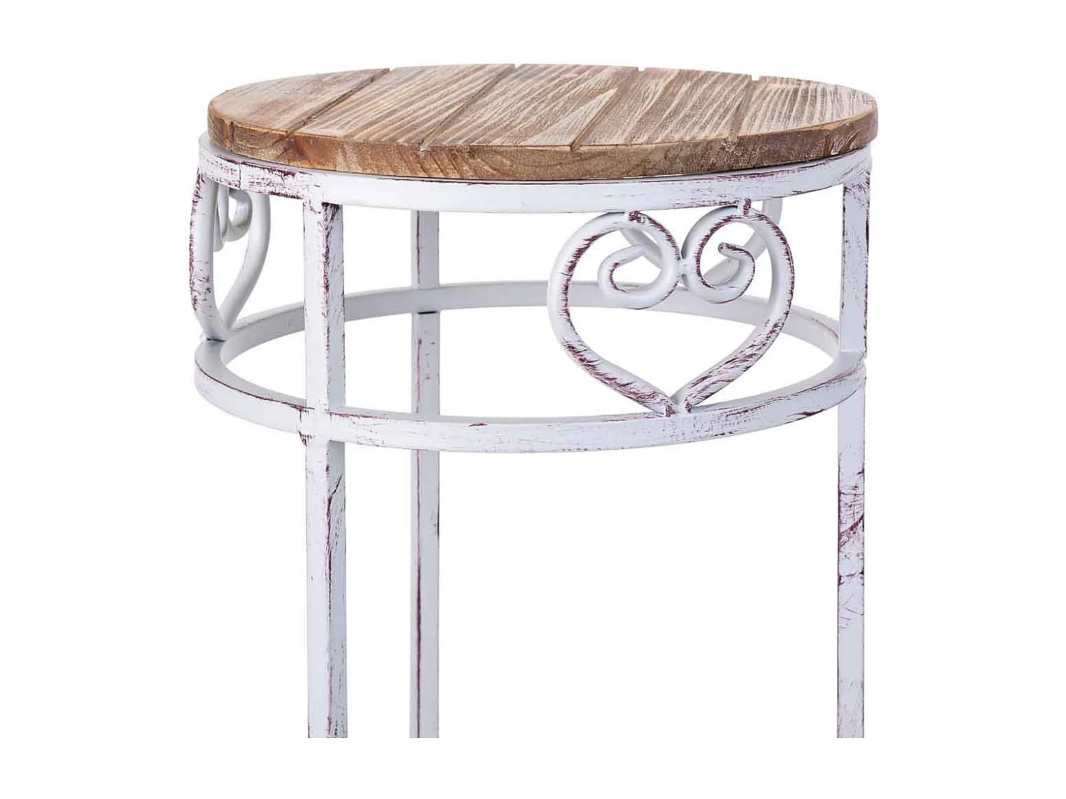 Ensemble de 3 supports pour pots de fleurs beige, 30x30x71h cm