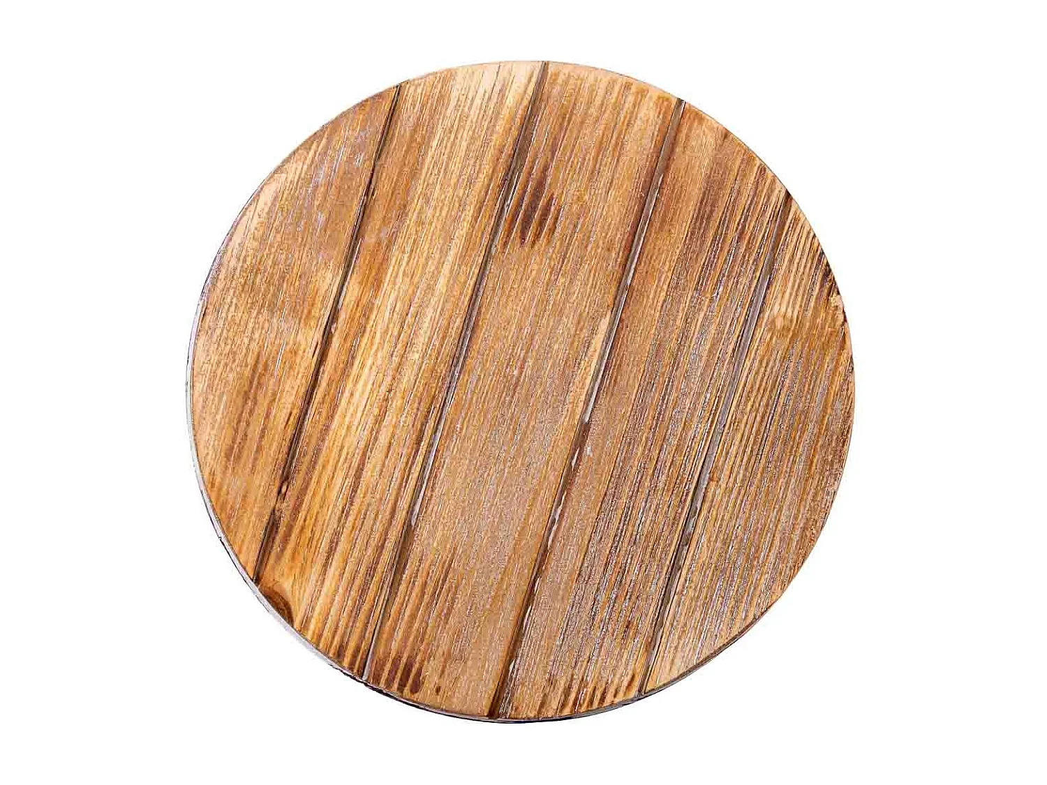 Ensemble de 3 supports pour pots de fleurs beige, 30x30x71h cm