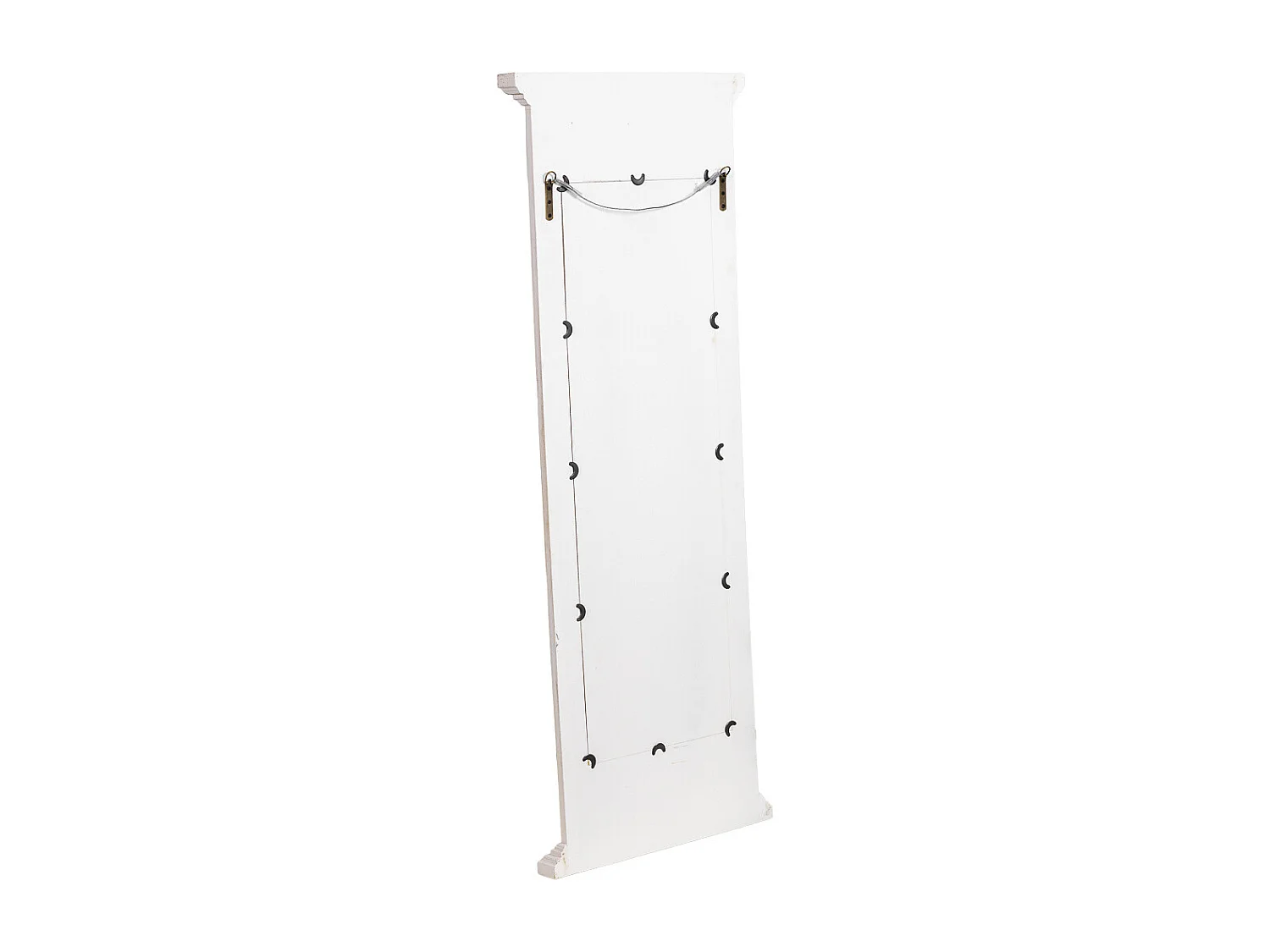 Espejo de pared blanco envejecido 55x5.5x149h cm