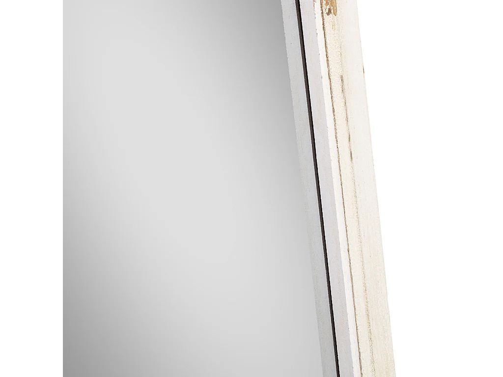 Espejo de pared blanco envejecido 55x5.5x149h cm