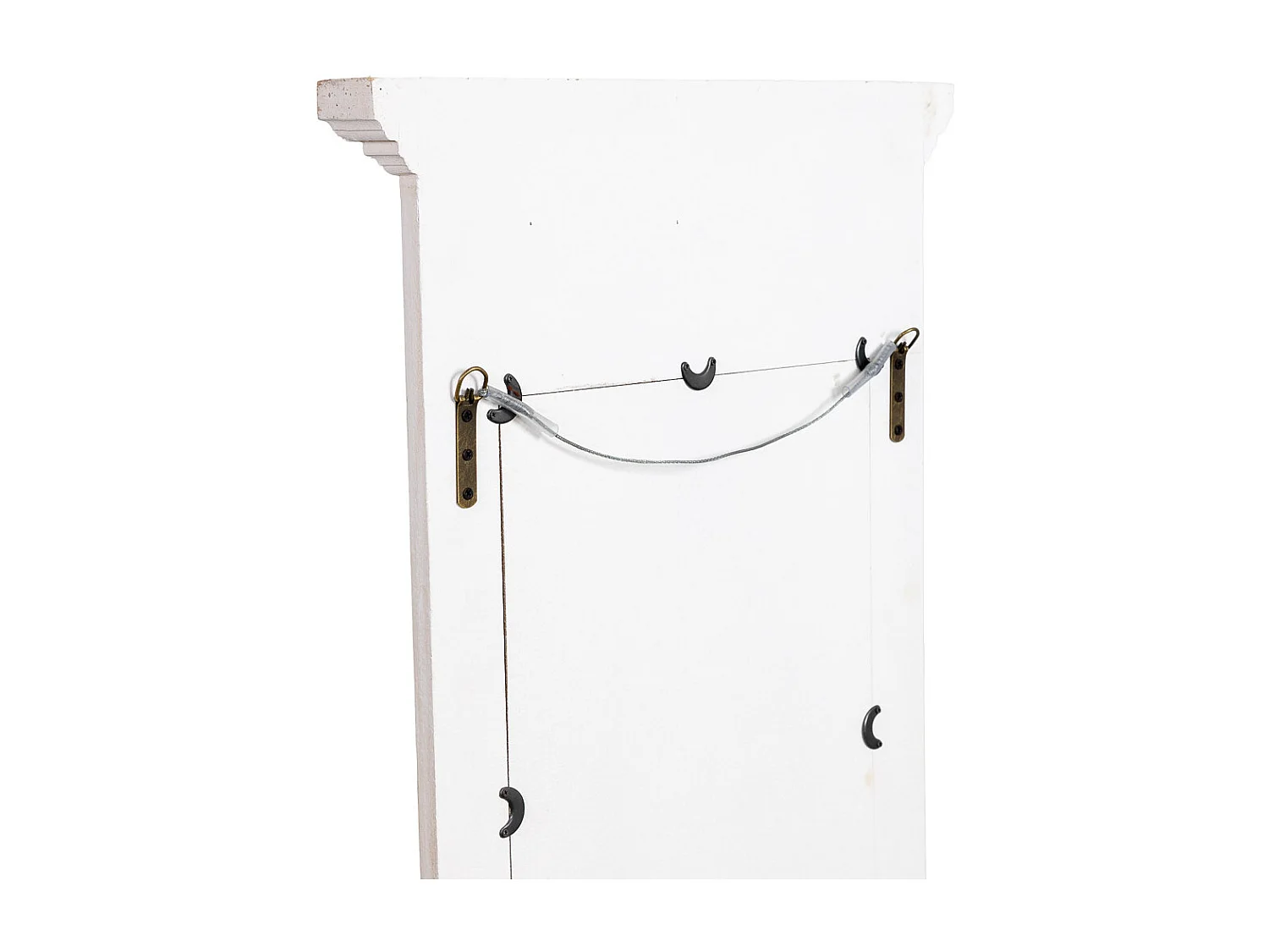 Miroir mural blanc vieilli 55 x 5,5 x 149 cm (h)