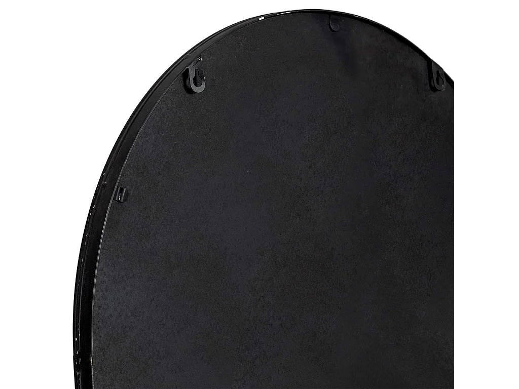 Miroir mural en bois et fer noir 60 x 3 x 190 cm (h)