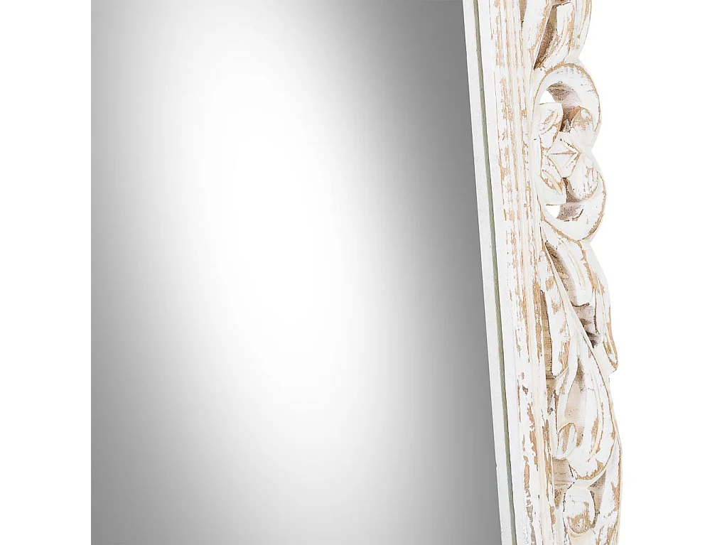 Espejo de pared de madera blanco 60x120x2,5h cm