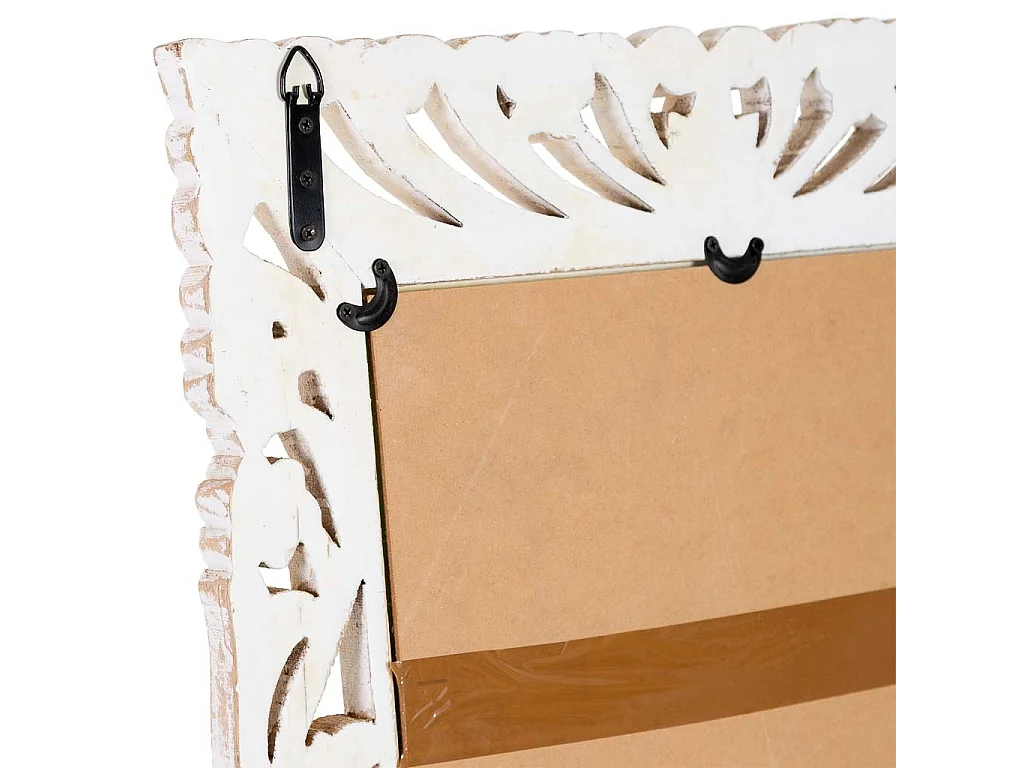 Weißer Holzwandspiegel 60x120x2,5 cm