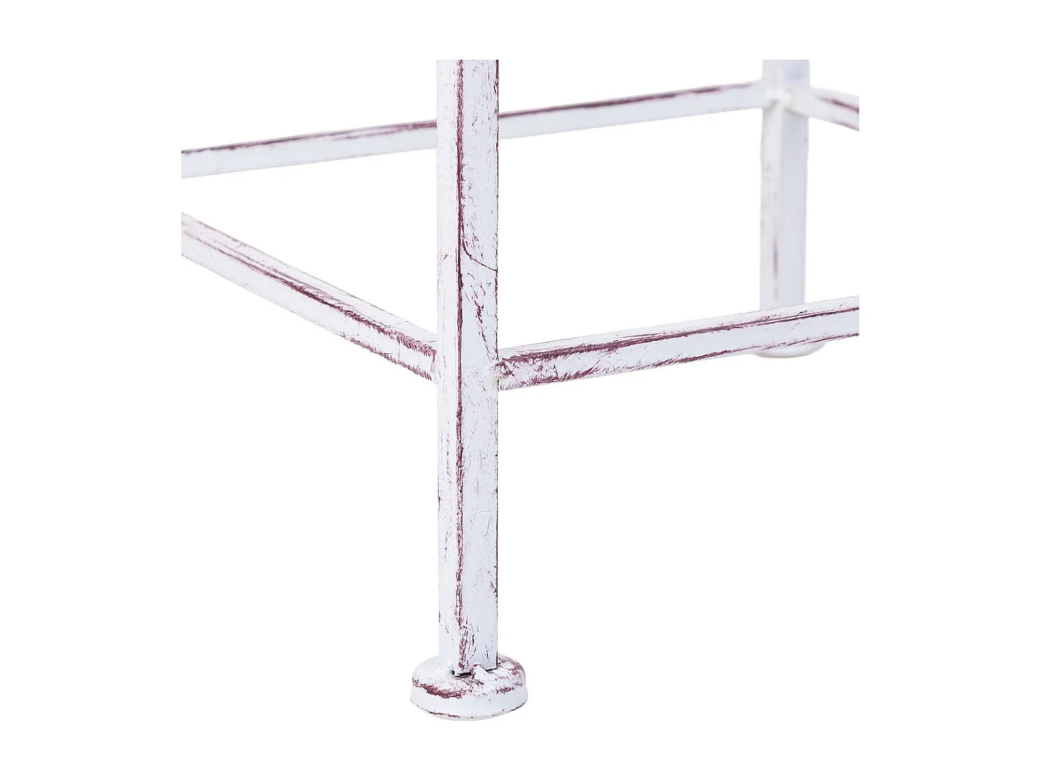 Ensemble de 3 supports pour pots de fleurs beige, 32x32x71h cm