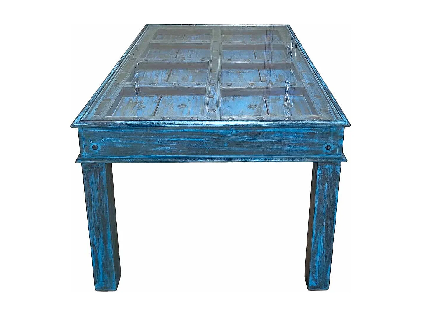 Table en bois faite à la main 164 x 101 x 76 cm (h)