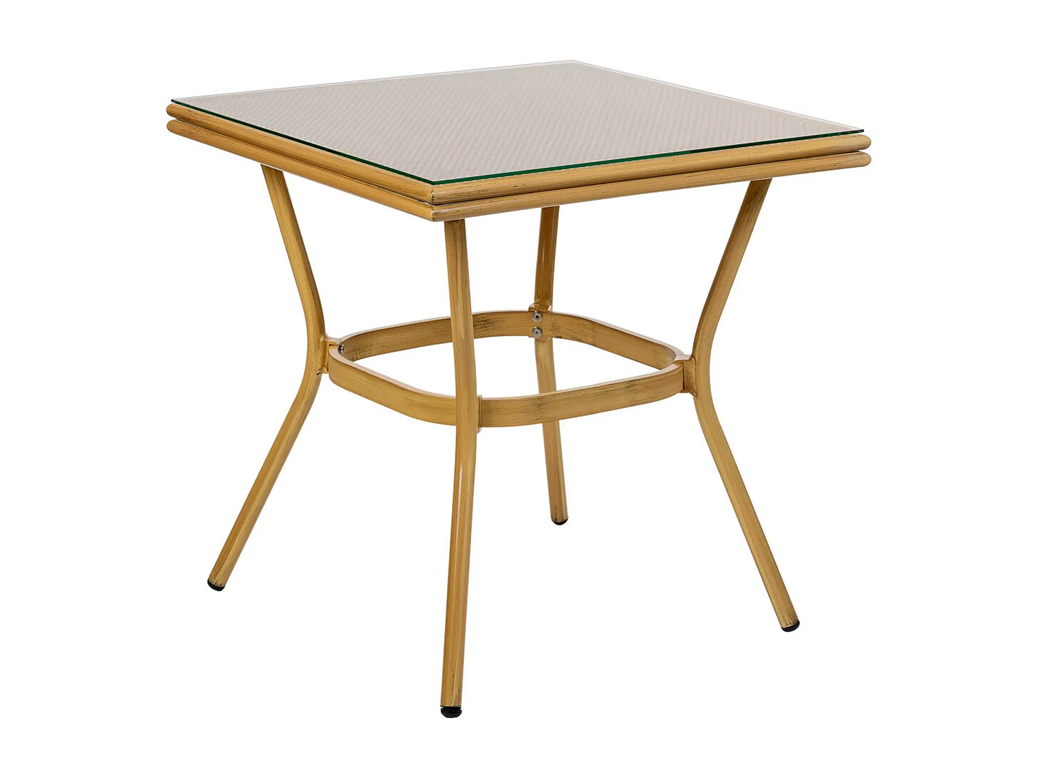 Table et 2 chaises marron, table:70x70x72, chaises (2):55x58x88