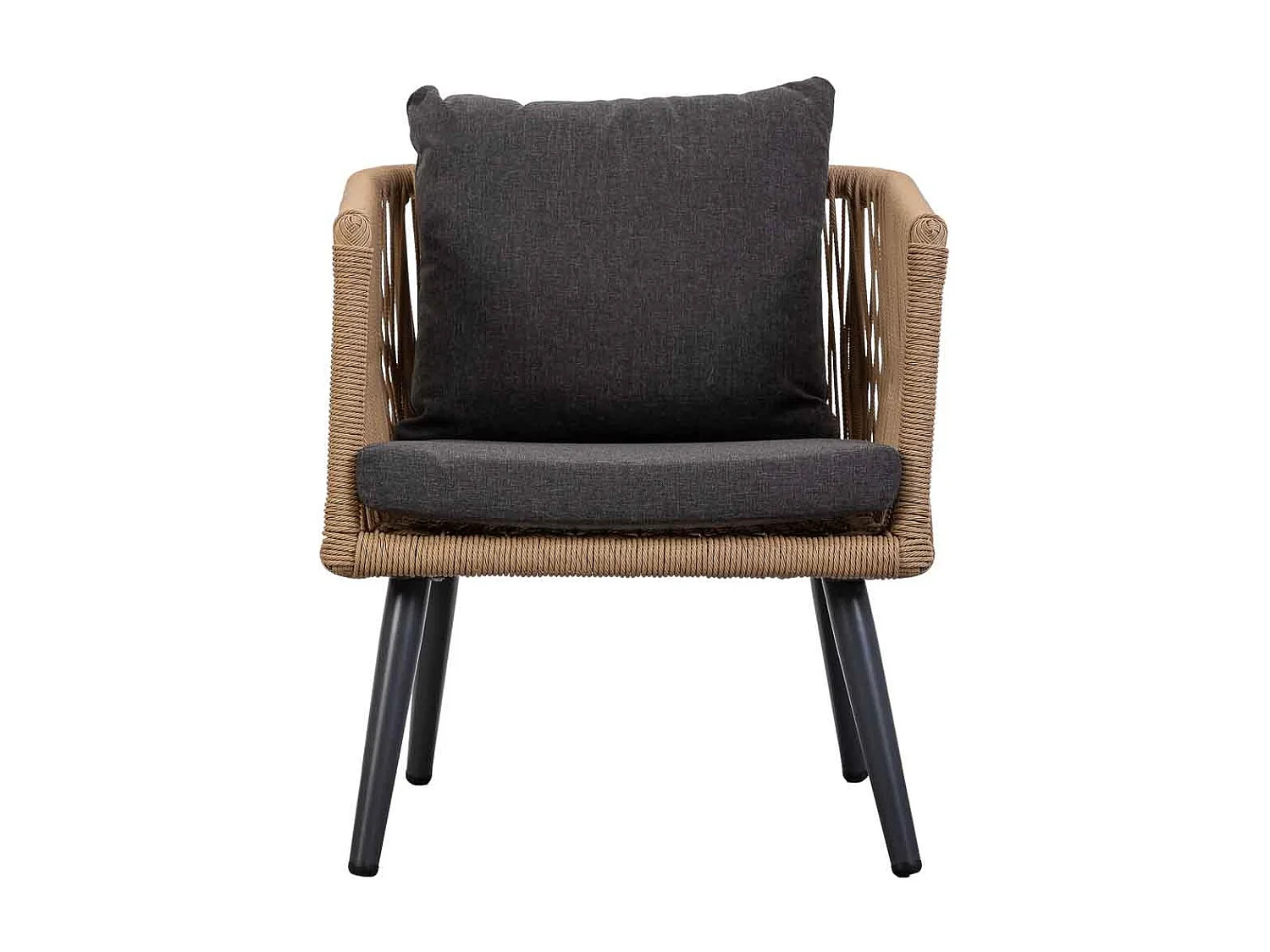 Conjunto de mesa, sofa y 2 sillones marrón 90x50x42,65x70x69,136x70x68