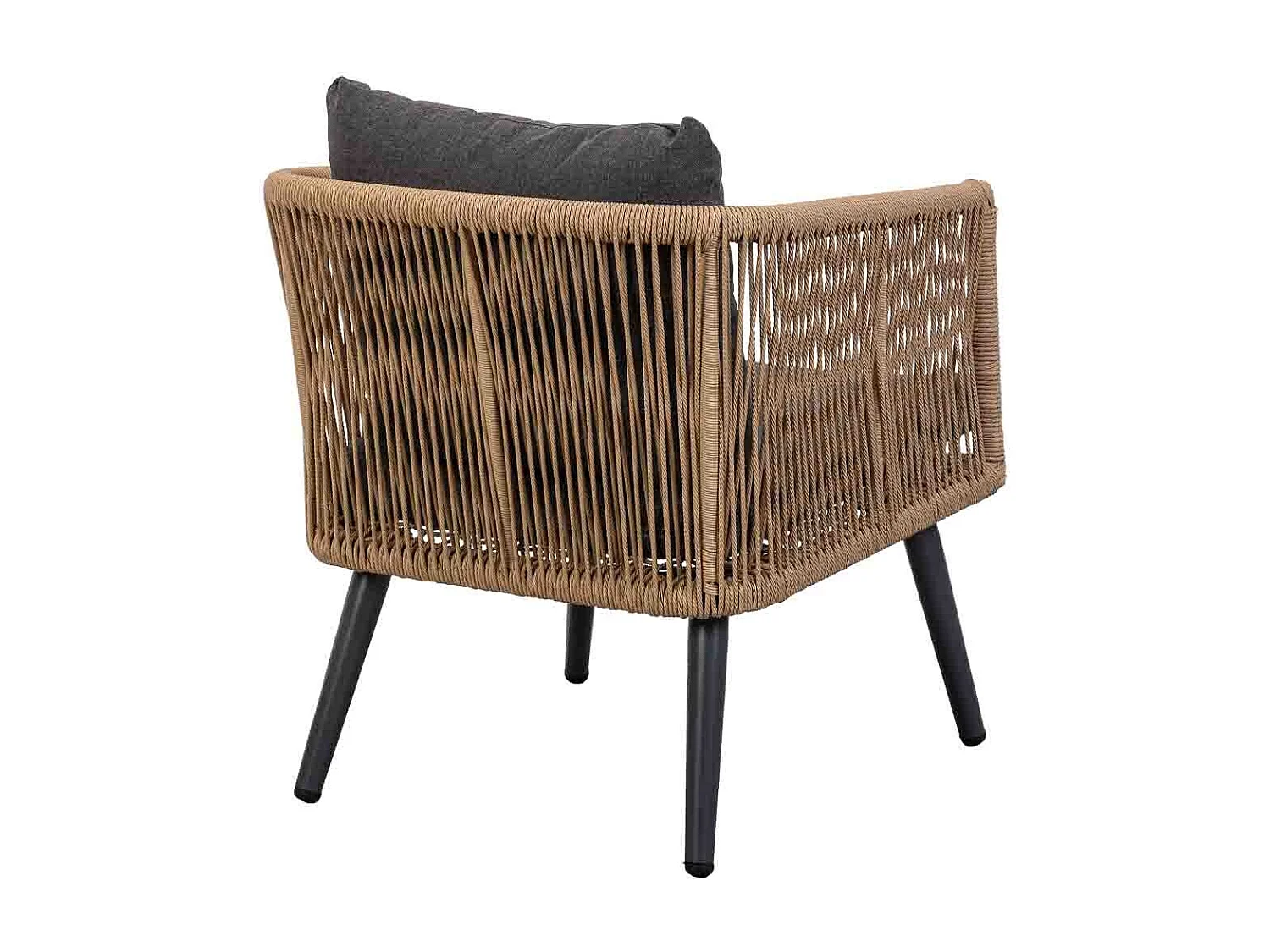 Conjunto de mesa, sofá e 2 cadeirões bege e cinza