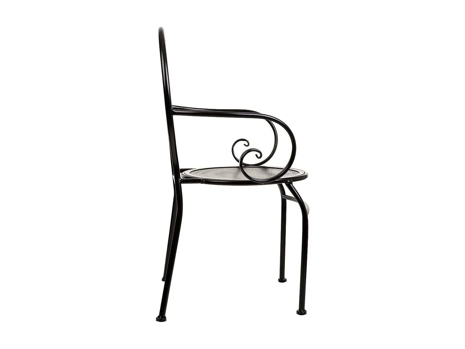 Poltrona em mosaico azul e ferro forjado 58x54x88