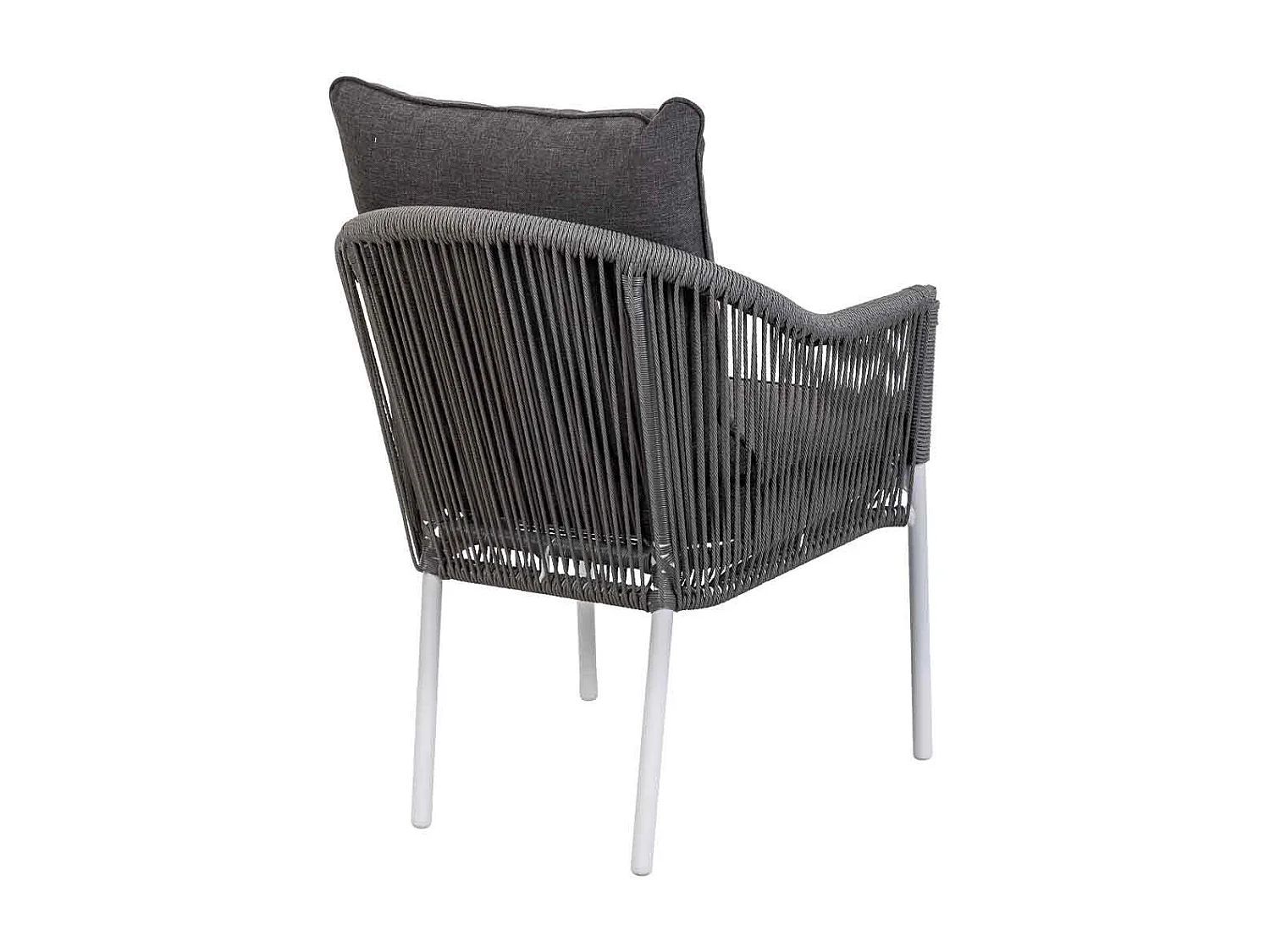 Conjunto de mesa, sofá e 2 cadeirões cinzentos