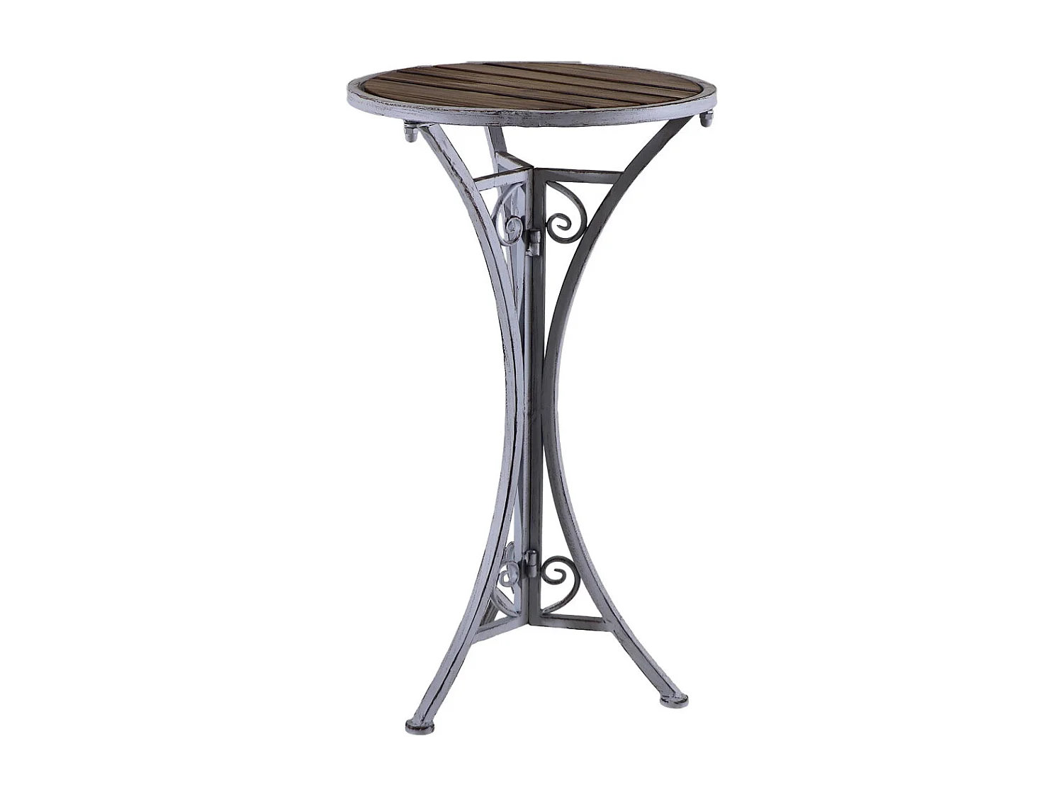 Table d'appoint gris 40x40x70